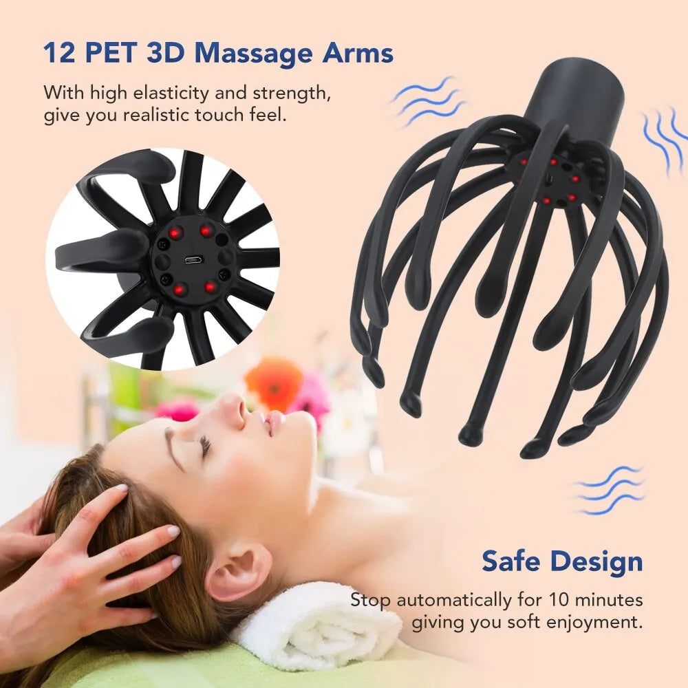 Electric Octopus Claw Scalp Massager Stress Relief