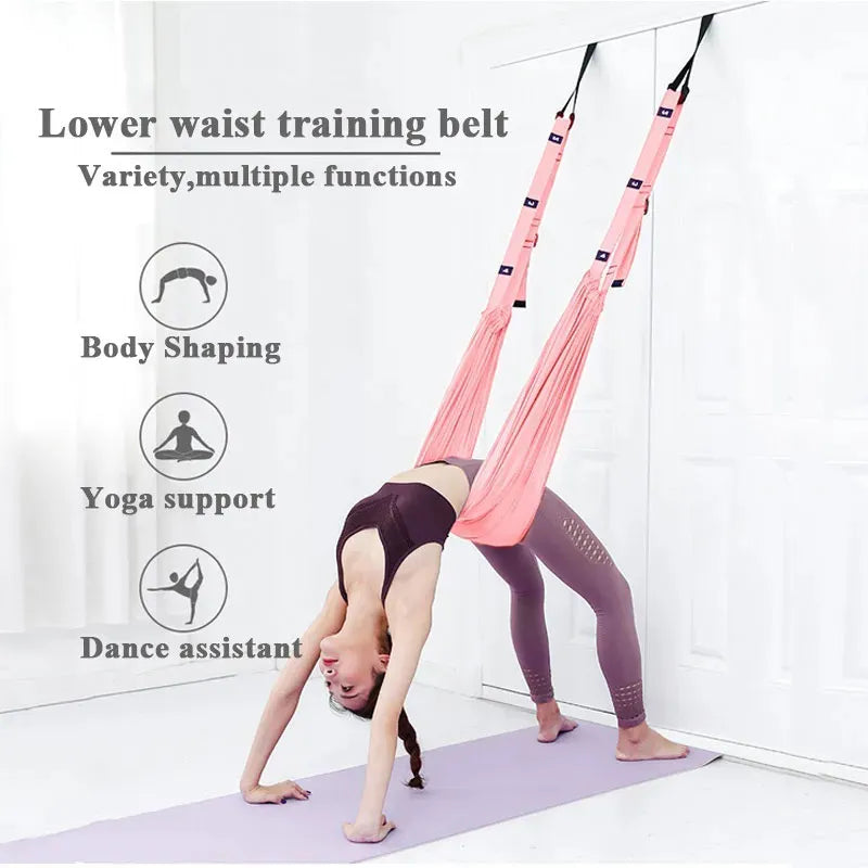 Adjustable Aerial Yoga Strap Hammock Swing Stretching Strap