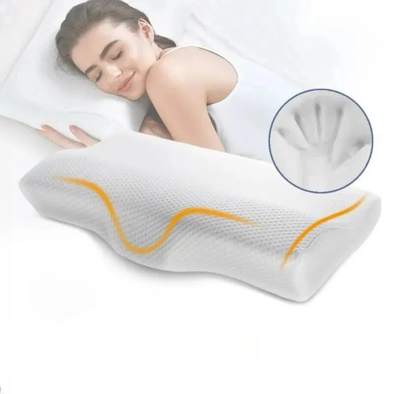 Memory Pillow Butterfly Shaped Health Cervical Neck