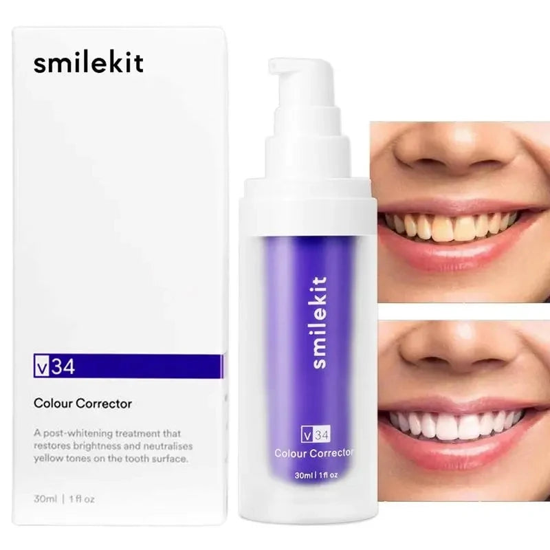 Smilekit  V34 Purple Toothpaste Colour Corrector For Teeth