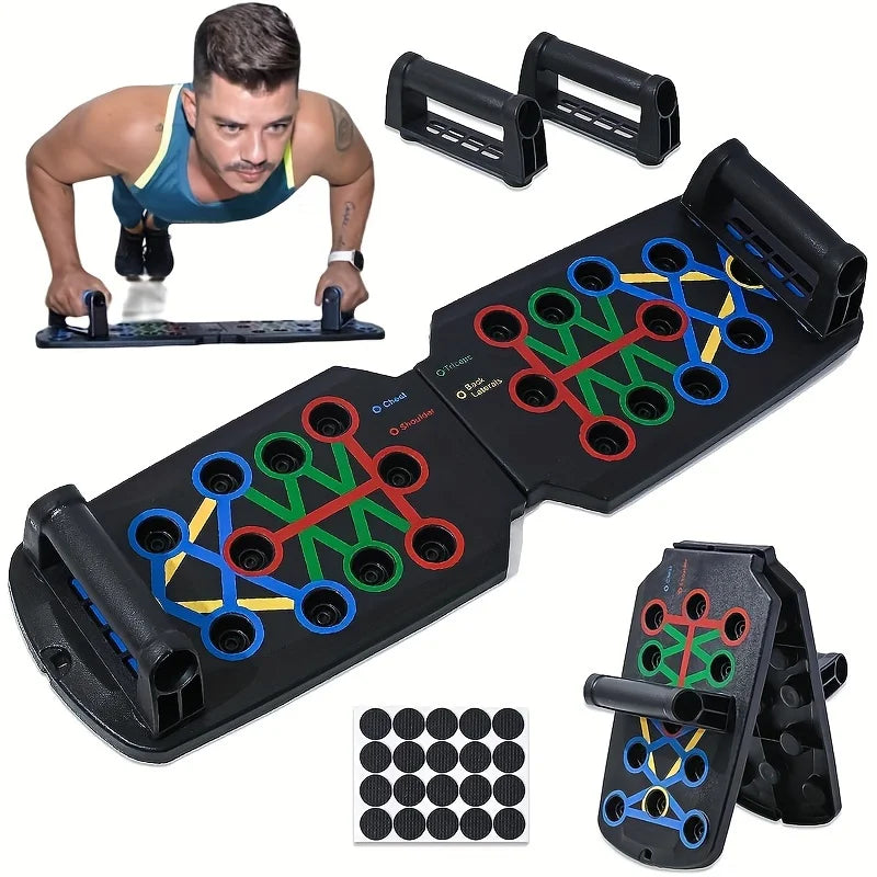 Portable Multifunctional Push-up Board Set With Handles