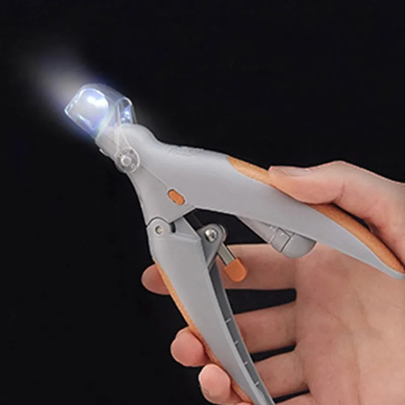 Pet Nail Clipper LED Light-emitting Magnifiable