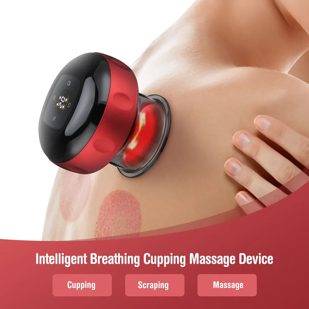 Vacuum Cupping Massage Device Electric Heating Scraping Suction Cups